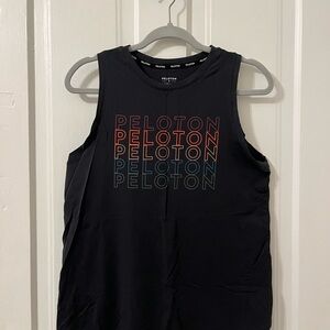 Peloton Women's Charcoal Tank Top with Multicolor Logo